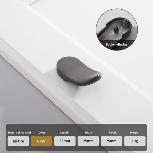 JAYA Gun Gray Copper Natural Color Minimalist Cabinet Drawer Bedside Table Handle Shoe Cabinet  Furniture Zinc Alloy Handle