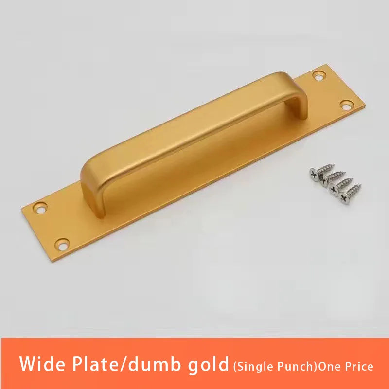 JAYA Gold Round Bar Door Pull Handles with Backplate Multiple Sizes for Barn Doors Gates Garages Sheds and Furniture