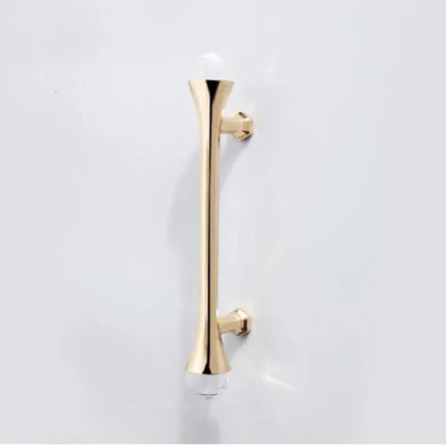 JAYA Gold Crystal End Cabinet Pulls Zinc Alloy Wardrobe Drawer Furniture Door Handles