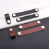 JAYA Leather Strap Cabinet Pull Handles Metal Button Drawer Pulls for Kitchen Wardrobe Dresser Furniture