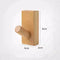 JAYA New Style Walnut Wood Coat Hook  for Home Kitchen Solid Wood Entrance Wall Hanging High-End Punch-Free Door Back
