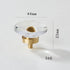 JAYA Transparent Champagne Crystal Cabinet Knobs with Brass Base Decorative Drawer Pulls for Wardrobe and Dresser