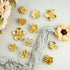 JAYA Modern Luxury Brass Furniture Handle Simple Plant Flower Design for Wardrobe Cabinet Door Drawer Knob