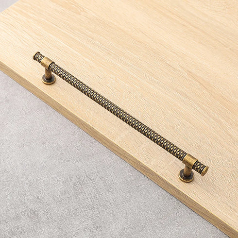 JAYA Antique Bronze Textured Cabinet Handles and Knobs Retro Zinc Alloy Drawer Pulls for Wardrobe Wine Cabinet Furniture