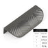 JAYA  Leaf Shape Zinc Alloy Handle Nordic Simple Punch-free Drawer Zinc Alloy Handle