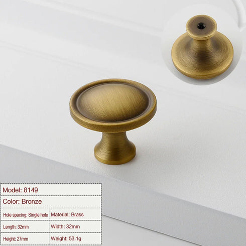 JAYA Factory Direct Sale High Quality Single Hole Drawer Cabinet  Door Handle French Light Luxury Furniture Door Handle