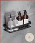 JAYA Modern Aluminum Alloy Toilet Furniture Hardware Rack Free Punch Suction Cup Wall Mounted Washstand Supplies Bathroom