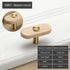 JAYA Solid American Walnut Cabinet Handles Drawer Pulls and Knobs with Brass Accents for Kitchen Wardrobe Cupboard Furniture