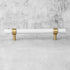 JAYA Luxury Marble and Brass Cabinet Handles Green White T Bar Pulls Knobs for Kitchen Cabinets Drawers and Wardrobes