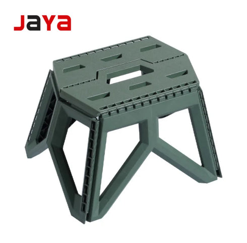 JAYA Durable Plastic Folding Step Stool with Carry Handle Non-Slip Portable Kids Utility Stool for Home Kitchen Bathroom Outdoor