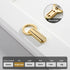 JAYA Gun Gray Copper Natural Color Minimalist Cabinet Drawer Bedside Table Handle Shoe Cabinet  Furniture Zinc Alloy Handle