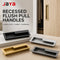 JAYA Recessed Flush Pull Handles Modern Built-in Rectangular Finger Pulls for Sliding Door Cabinet Wardrobe Drawer Furniture