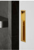 JAYA Recessed Flush Pull Handles Modern Built-in Rectangular Finger Pulls for Sliding Door Cabinet Wardrobe Drawer Furniture
