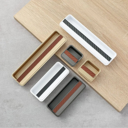 JAYA Aluminum Recessed Cabinet Handles Invisible Embedded Drawer Pulls Concealed Flush Mount Door Handles