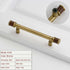 JAYA Antique Walnut Cabinet Door Handle Modern Scandinavian Brass & Wood Design Solid Furniture Door Handle