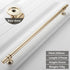 JAYA Black Kitchen Furniture Handles 128mm Solid Stainless Steel and Copper Cabinet Pulls for Door Drawer Modern CNC Appliance