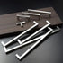 JAYA Handle Door Drawer with Steel Knobs Brushed Lacquered Brass Pull Luxury Silver Cabinet for Bedroom Aluminum Alloy Handle