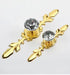 JAYA Luxury Diamond Crystal Cabinet Handles and Knobs Vintage Drawer Pulls for Closet Door Wardrobe Cupboard Furniture Hardware