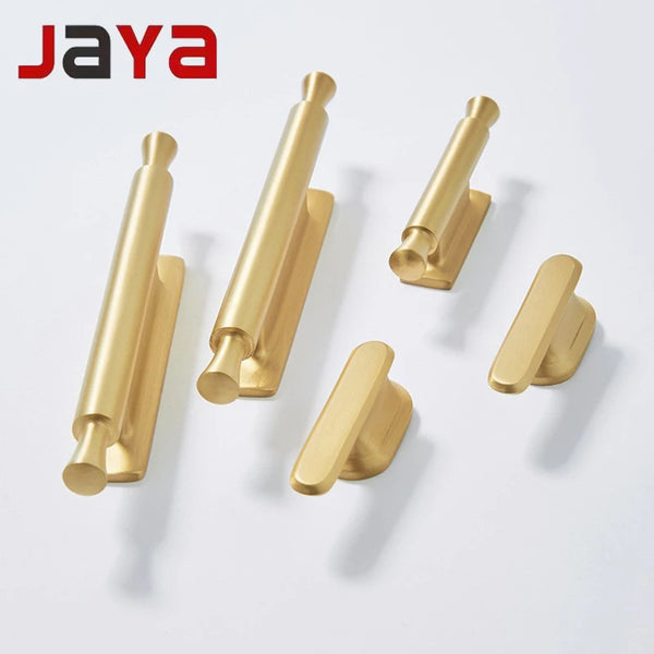 JAYA 2025 New Design Solid Brass Handle New Chinese Style Light Luxury Furniture Door Handle