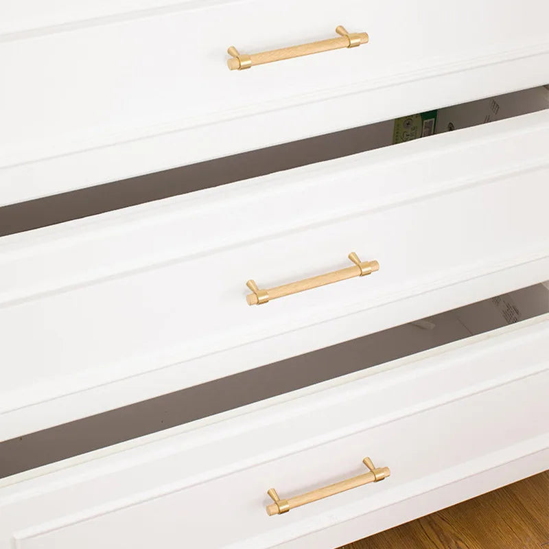 JAYA Nordic Value Black Brass Modern Knurled Handle for Kitchen Cabinet Wardrobe Drawer Shoe Cabinet Doors