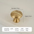JAYA Solid Brass Cabinet Hardware Brushed Gold Bar Pull Handles T Knobs Round Knobs for Kitchen Wardrobe Dresser Furniture