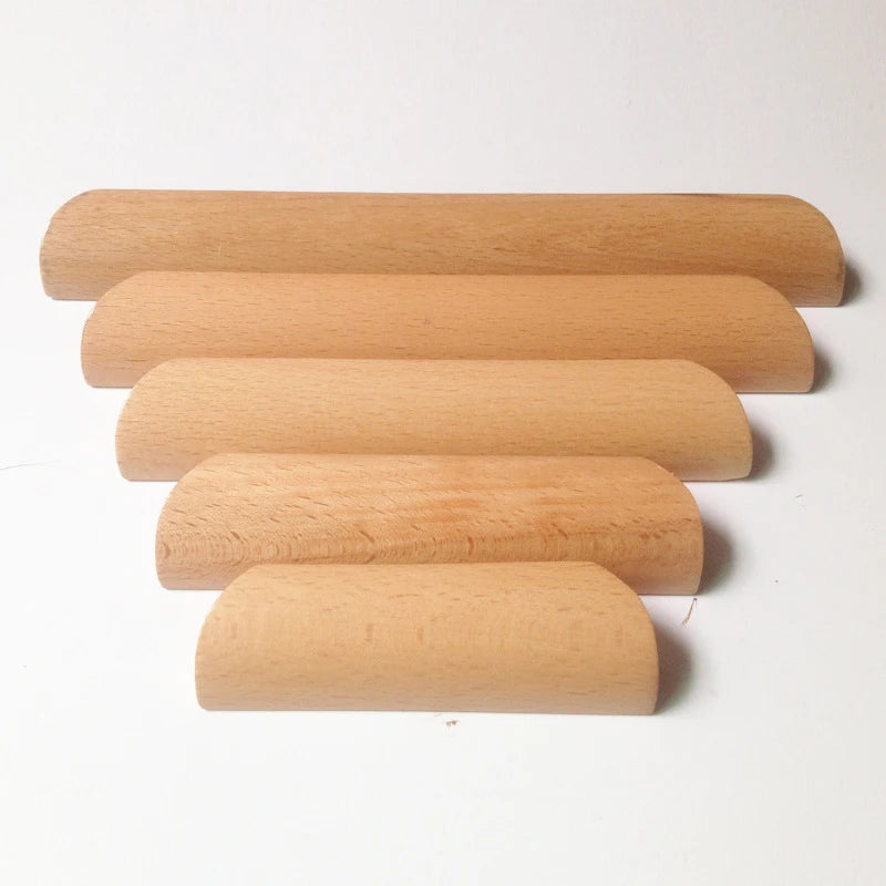 JAYA Factory Direct Custom Wooden Cabinet Handles Modern Drawer Pulls for Kitchen Wardrobe Bedroom Furniture Doors OEM