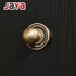 JAYA Antique Brass Finish Cabinet Knobs with Backplates Vintage Single Hole Drawer Pulls for Kitchen Wardrobe Dresser Furniture