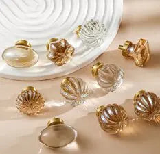 JAYA Factory Wholesale Modern Cabinet Crystal Glass Handle and Knob/cabinet Handles Kitchen Acrylic Door Handles/pull Door Knob