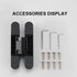 JAYA Wooden Door Installation Concealed Hinge Zinc Alloy H Three-dimensional Adjustable Hinge