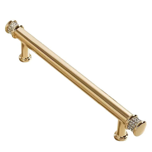 JAYA Factory Luxury Brass Modern Gold Crystal Knob Agate Drawer Cabinet Handle for Furniture Wardrobe Door Knob
