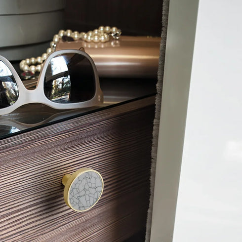 JAYA Door Knob Stone Cabinet Drawer Knobs Cupboard Dresser Drawer Pulls Handles Shell Handle Knobs Furniture Door Handle