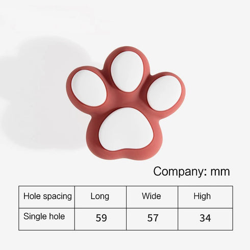 JAYA High Quality Cartoon Cat Claw Silicone Drawer Handle Little Silicone Handle for Kids' Room Anti-Collision Furniture Knobs