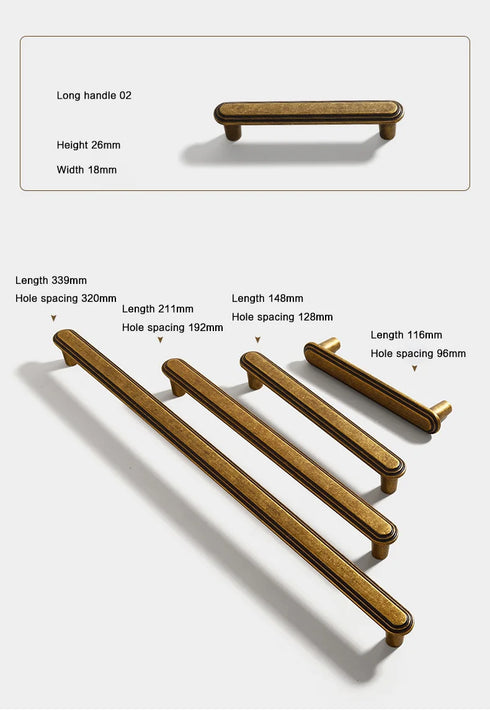 JAYA 2024 Modern Luxury Simple Antique Bronze Color Retro Single Hole Drawer Cabinet Handle Door Handle  Door Knobs