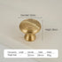JAYA Solid Brass Cabinet Hardware Brushed Gold Bar Pull Handles T Knobs Round Knobs for Kitchen Wardrobe Dresser Furniture
