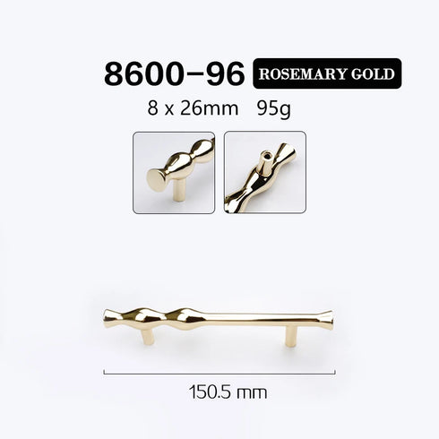 JAYA Gold Black Zinc Alloy Twisted Cabinet Pull Handles and Knobs Modern Drawer Wardrobe Cupboard Furniture Hardware
