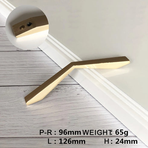 JAYA Modern Zinc Alloy Arc Cabinet Handles Slim European Style Multi Finish Drawer Pulls for Kitchen Wardrobe Cupboard Furniture