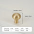 JAYA Solid Brass Cabinet Hardware Brushed Gold Bar Pull Handles T Knobs Round Knobs for Kitchen Wardrobe Dresser Furniture