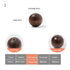 JAYA Modern Natural Wood Cabinet Pull Handles and Knobs with Gold Posts for Kitchen Wardrobe Drawer Cupboard Furniture