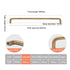 JAYA Solid Brass Yellow Bronze Cabinet Pull Handles French Retro Minimalist Long Round Bar for Wardrobe Doors Drawers