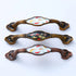 JAYA Bedroom Kitchen Cupboard Handle Classical Decorative Ceramic Antique Brass Zinc AlloyTibetan Style Furniture Door Handle