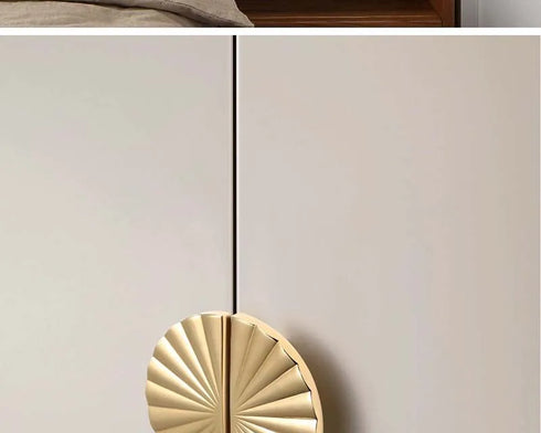 JAYA French Light Luxury Wardrobe Handle Semi-circular Fan-shaped Cabinet Solid Brass Door Handle
