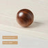 JAYA Round Wooden Cabinet Knobs Natural Wood Drawer Pulls for Wardrobe Cupboard Dresser Furniture