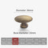 JAYA High Quality Modern Brass Handle Knobs Cabinet Wardrobe Kitchen Drawer Eco-Friendly Luxury Single-Hole Furniture Door