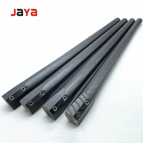 JAYA Modern Wood Furniture Legs for Dining and Kitchen Tables Black Training Table Office Use