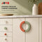 JAYA Modern Colorful Zinc Alloy Half Moon Cabinet Handles and Round Knobs for Kitchen Wardrobe Drawer Furniture