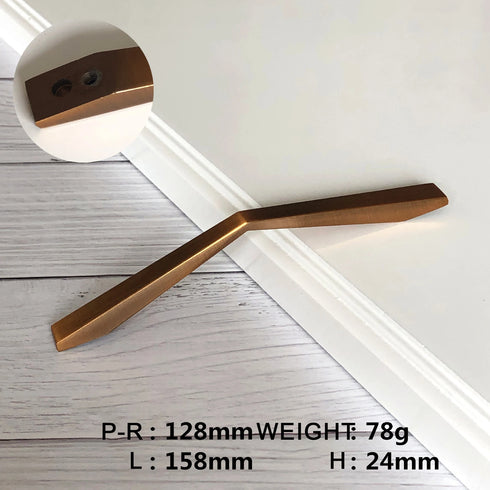 JAYA Modern Zinc Alloy Arc Cabinet Handles Slim European Style Multi Finish Drawer Pulls for Kitchen Wardrobe Cupboard Furniture