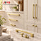 JAYA  Gold Cabinet Drawer Pulls Kitchen Hardware - Brushed Brass Cabinet Handles t bar Door Pull