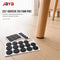 JAYA Self-Adhesive Plastic Reusable Furniture Pads Round Square Chair Leg Floor Protectors for Tables Cabinets and Sofas