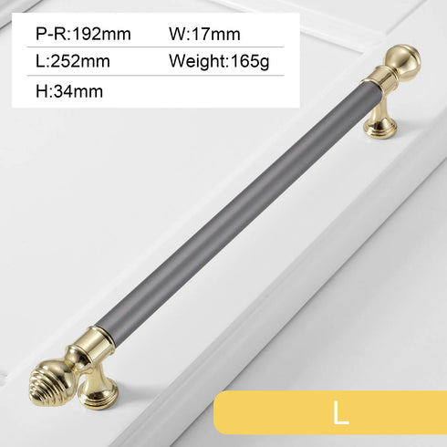JAYA  Nordic Wind Cabinet Door Handle Zinc Alloy Black Modern Light Luxury Wardrobe Drawer Cabinet Furniture Door Handle