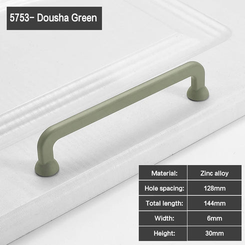 JAYA Modern Colorful Zinc Alloy Half Moon Cabinet Handles and Round Knobs for Kitchen Wardrobe Drawer Furniture